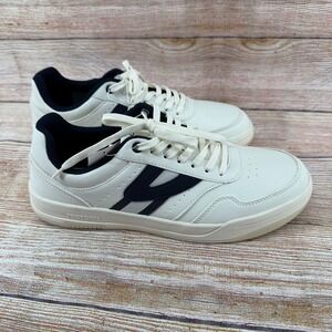 Tretorn Dennis Mens Sneakers White Navy Blue Low Top Retro Shoes 1775640 Size 10